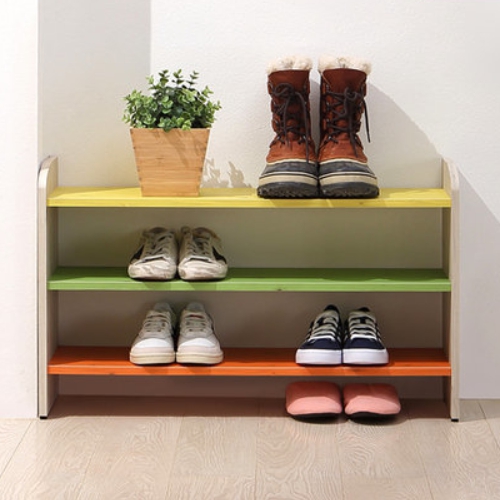 아라마가구 3단 와이드형 칸칸 신발장 830_이미지