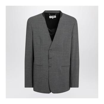 메종마르지엘라 MM6 그레이 Ma랑주 울-blend 재킷 SH0BN0024M35733/XM_MM6-860M TP87_이미지