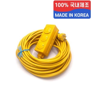 신성  국산 전기 연장선 작업선 멀티탭 캠핑 이동식 리드선 3구 1.5SQ 10호 8M
