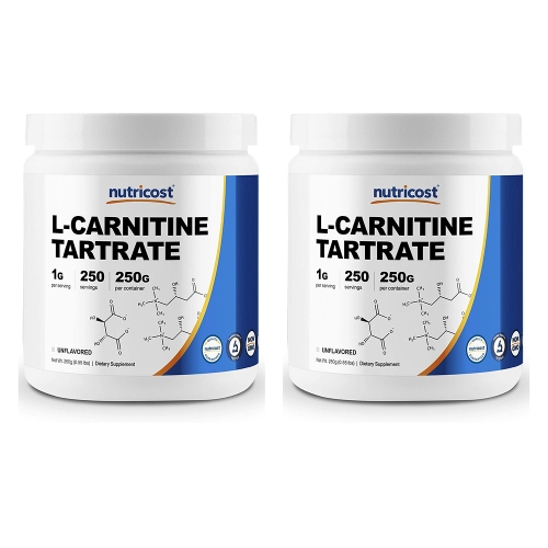  뉴트리코스트 엘 카르니틴 타르타르산염 파우더 250g 2팩 Nutricost L-Carnitine Tartrate Powder