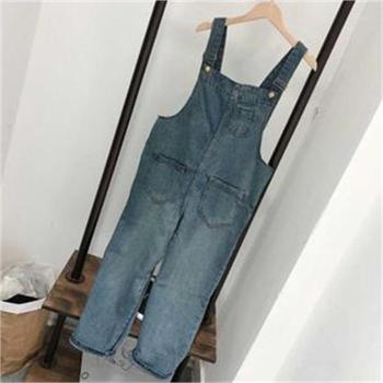 ONM 바캉스 휴양지룩 데님 멜빵 점프 수트 코디 연청 S8117424