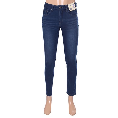 기모 테이퍼드 스판청바지 NQF856