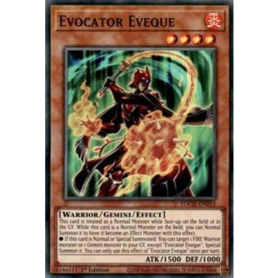 유희왕 영어 버전 TOCH-EN015 Evocator Eveque 에볼텍터 에벡 슈퍼 레어 1st Edition_이미지