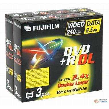 후지필름 DVD+R 8.5GB 2.4x 쥬얼 6장