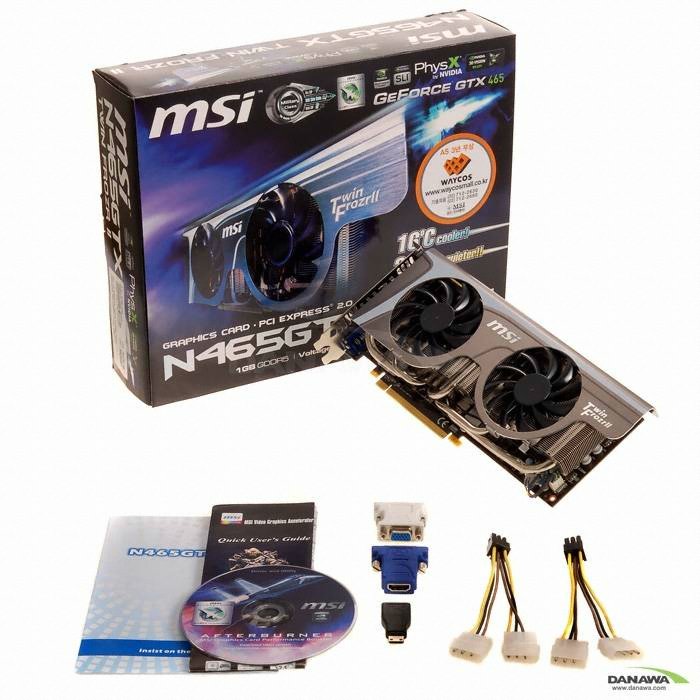 MSI 지포스 GTX465 N465GTX Twin Frozr II D5 1GB_이미지