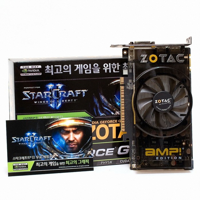 ZOTAC 지포스 GTS450 AMP Edition D5 1GB 스타크래프트II 조텍코리아