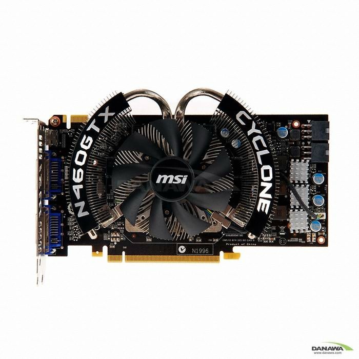 MSI 지포스 GTX460 N460GTX CYCLONE OC D5 1GB + Mini-HDMI_이미지