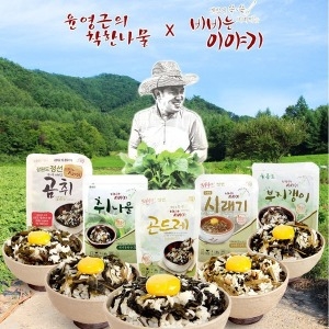 케이원푸드 맨밥에 비비는 간편나물 비비는 이야기 80g (1개)_이미지