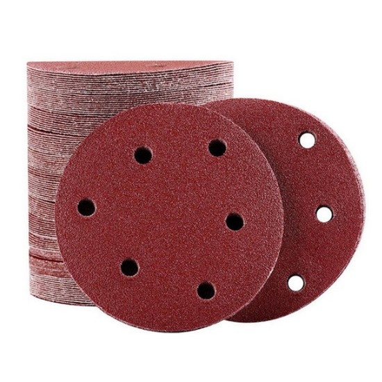 5인치 6홀 샌딩페이퍼 (1장)_이미지