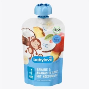 퓨레 바나나 사과 코코넛 100g (해외구매)
