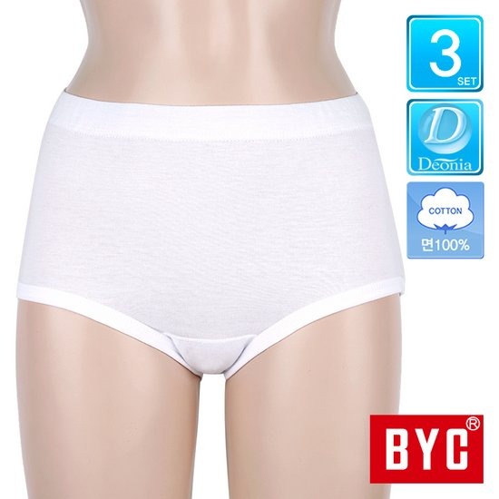 BYC 데오니아 순면 맥시 팬티 3종세트 BYD7530 (3매)