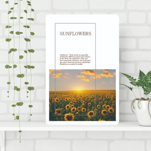 가온 해바라기B 접이식 액자테이블 (60x40cm)