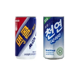 일화 맥콜 190ml 30개 + 천연사이다 190ml 30개_이미지