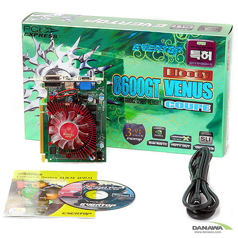 EVERTOP 지포스 8600GT 비너스쿠페 DDR2 256MB 블러디_이미지