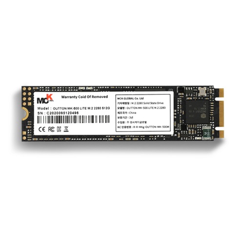 엠씨케이글로벌 OUTTON MK-500 LITE M.2 SATA (512GB)_이미지