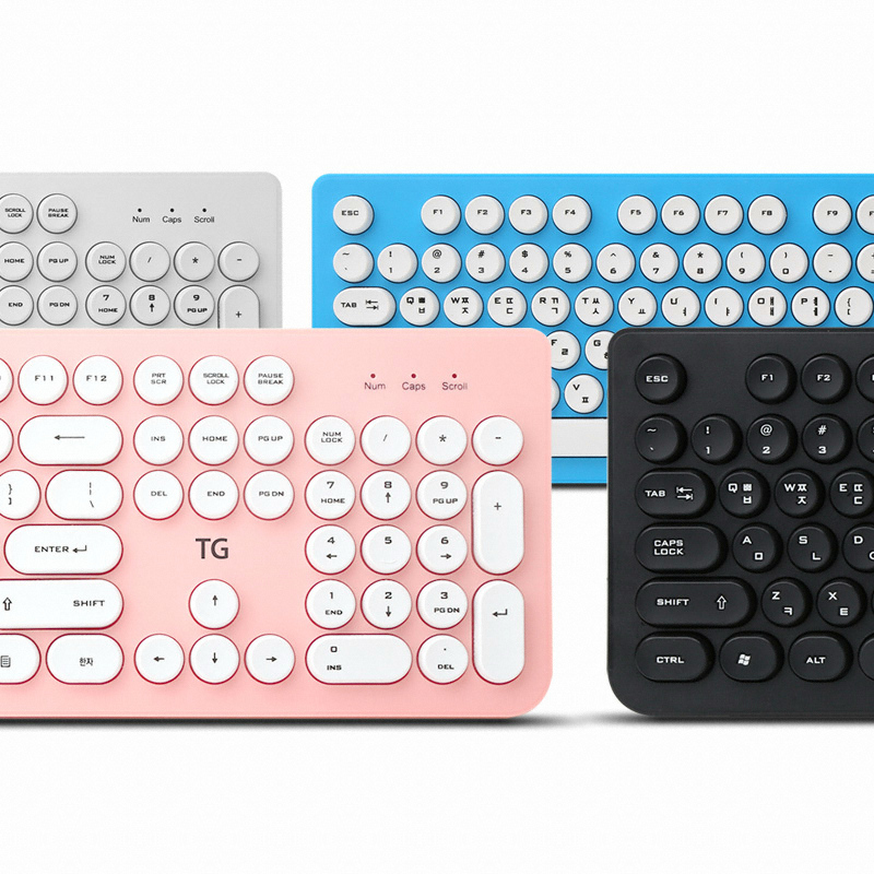 TG삼보 TG-K8600U 아이솔레이션 유선 키보드 (블루)_이미지