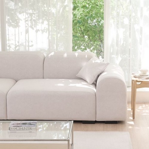 데일리리빙 루나 모듈 조야 패브릭 소파 3인용 (스툴포함)_이미지