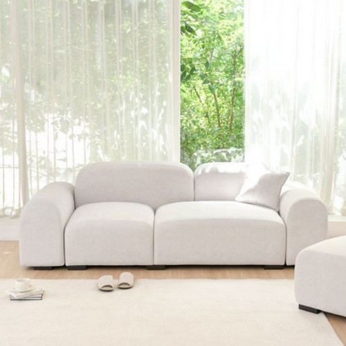 데일리리빙 루나 모듈 조야 패브릭 소파 3인용 (스툴포함)_이미지