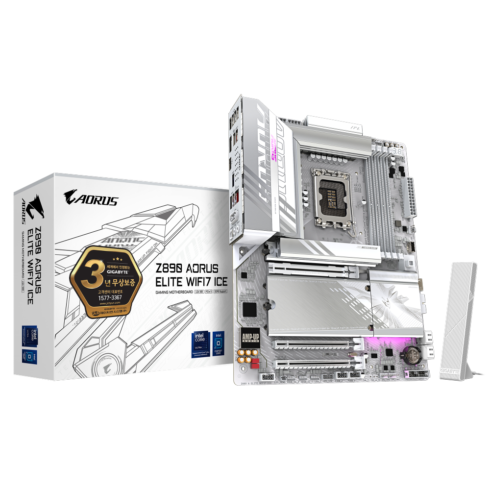 GIGABYTE Z890 AORUS ELITE WIFI7 ICE 제이씨현이미지입니다. 누르면 해당 게시물로 새창이동합니다.