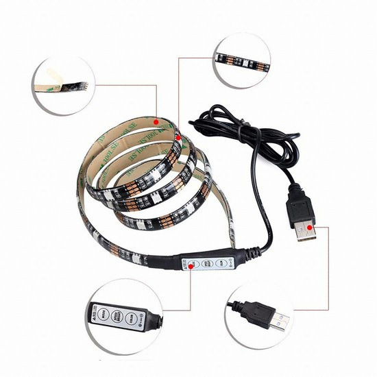 ��ȭ LED USB���� RGB �� 100cm