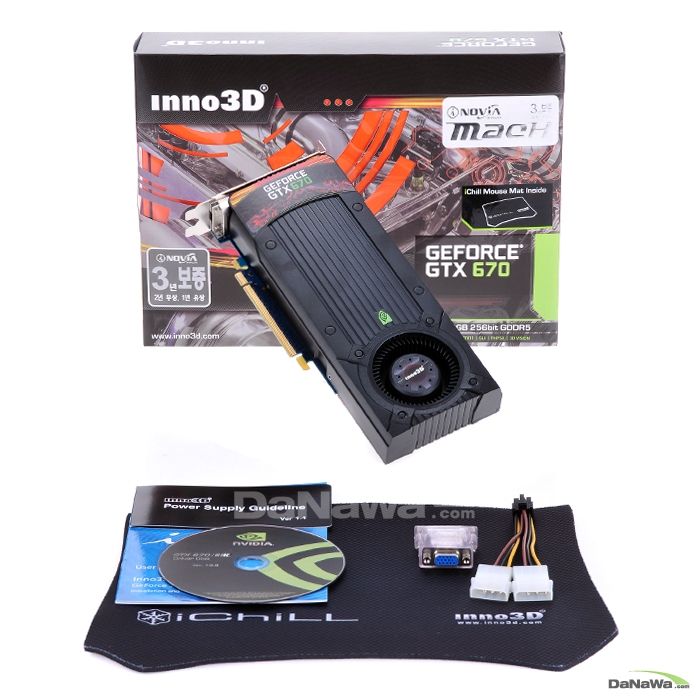 INNO3D ������ GTX670 MACH D5 2GB