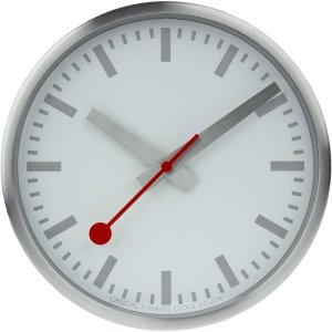 몬데인 A990 벽시계 25cm 실버_이미지