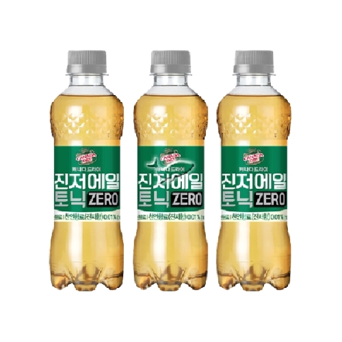 코카콜라음료 캐나다드라이 진저에일 토닉 제로 300ml (10개)