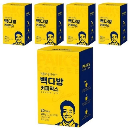 더본코리아 빽다방 커피믹스 Classic 20개입 (5개)_이미지