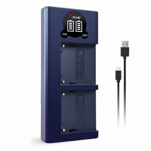 Arche SONY NP-FM500H 호환 LCD 듀얼충전기_이미지