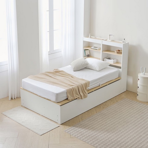 플라망 엘라 수납헤드 리프트업 수납침대 400 SS (매트별도)_이미지