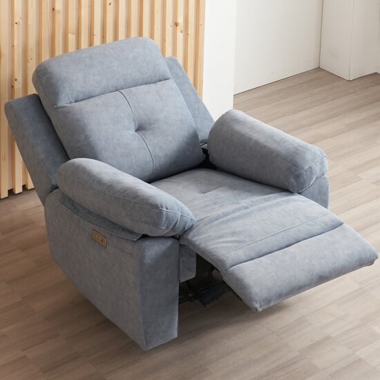 에보니아 헤븐 아쿠아스웨이드텍스 패브릭 리클라이너 1인용_이미지