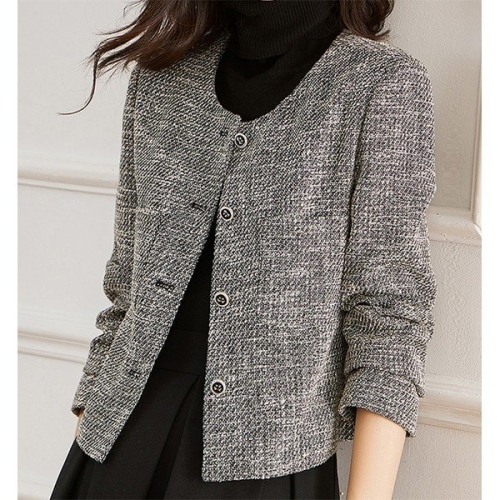데일리픽 보카시 라운드넥 싱글 자켓 2477C51C_이미지