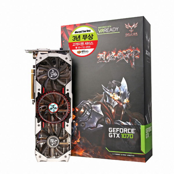COLORFUL 지포스 GTX1070 iGame X-TOP Advanced Limited D5 8GB