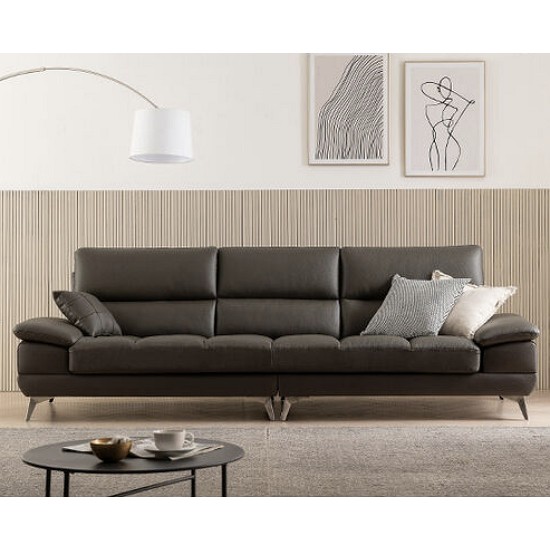 삼익가구 디아나 천연통가죽 소파 4인용