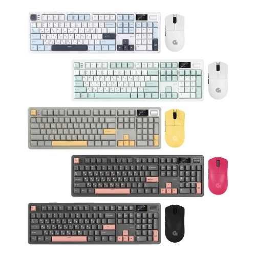 WMK790 유무선 기계식 키보드 마우스 세트 그린라이트