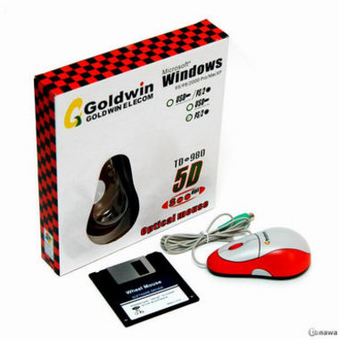 GOLDWIN 5D OPTICAL MOUSE 레드 PS2_이미지