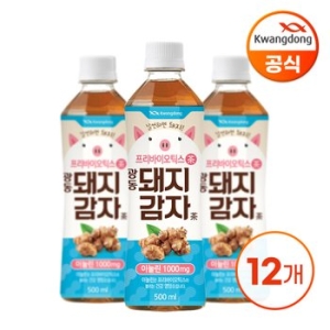 광동제약 프리바이오틱스 돼지감자차 500ml (12개)