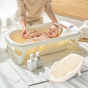 꿈비 퀵폴딩 아기욕조+등받이 세트 / 접이식 모션 인식 수온계이미지입니다. 누르면 해당 게시물로 새창이동합니다.