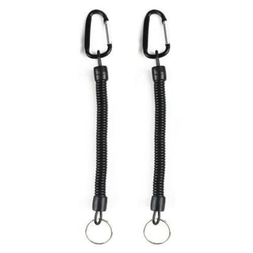씨티컴퍼니 스프링줄 카라비너 2개 블랙_이미지