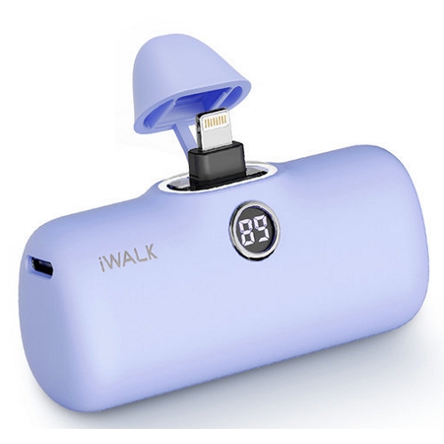 U2O iWALK 라이트닝8핀 PD 미니 도킹형 보조배터리 DBL5000PL 4800mAh_이미지
