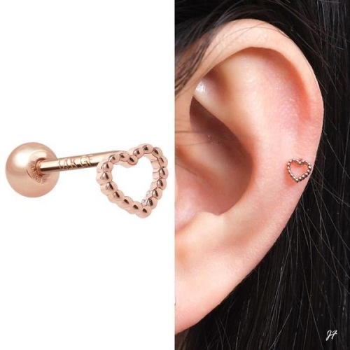 셀러허브 14K 골드필드 핀 라인 하트 피어싱 S32621245