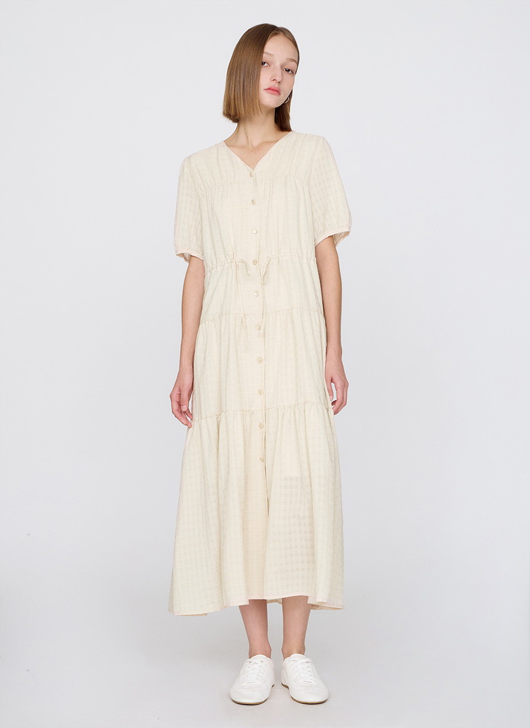 리스트 체크 패턴 롱 원피스 TWWOPO60130_이미지