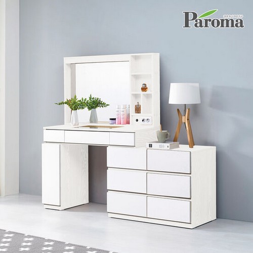 파로마 헤르밍 LED 확장형 서랍 화장대 1000_이미지