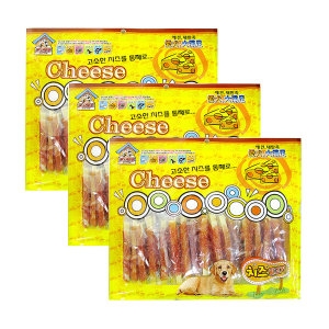 만도통상 만도 애견대만족 치즈닭고기(스틱형) 400g (3개)