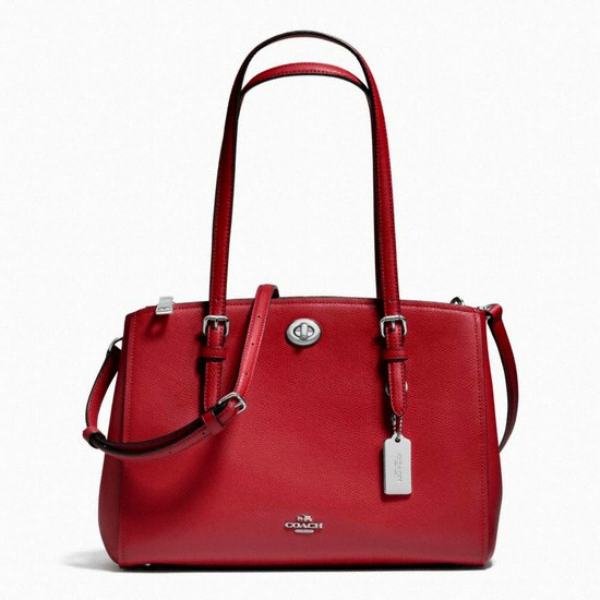 코치 턴락 캐리올 29 인 크로스그레인 레더 37782 SVDE3