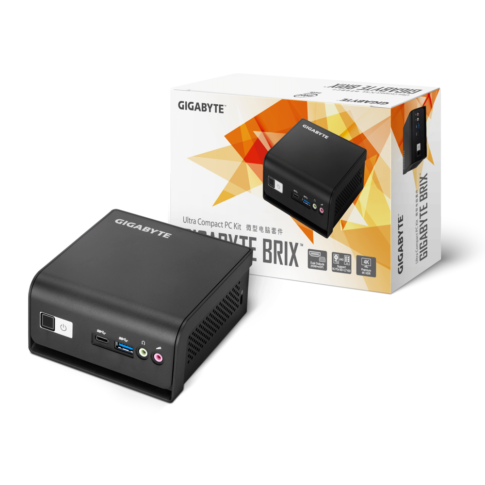 GIGABYTE BRIX GB-BMCE-4500C Win10Pro M2 피씨디렉트 (16GB, M.2 256GB)_이미지