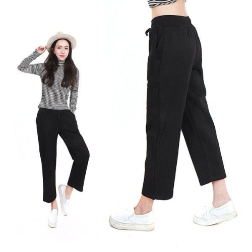 H스타일 에이치스타일 SJ와이드9부팬츠/면기모2종선택/빅사이즈 659797