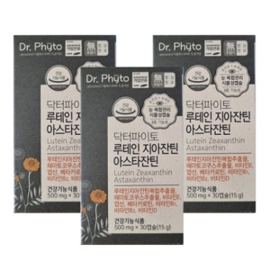 노바렉스 닥터파이토 루테인 지아잔틴 아스타잔틴 500mg 30정 (3개)_이미지