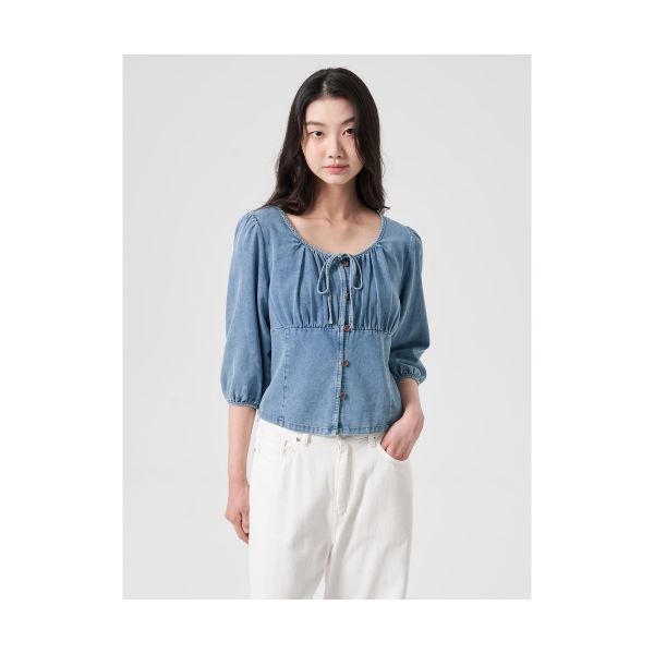 에잇세컨즈 데님 블라우스 블루 354864MP5P 354864MP5P_이미지