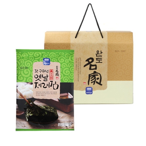 바다명가 완도명가 갓 구워낸 옛날 재래김(무조미) 선물세트 2호 [1개]
